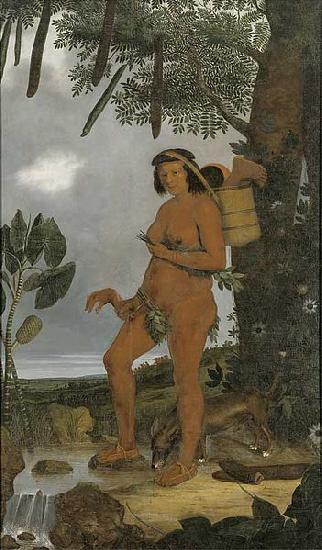 Albert Eckhout Tapuia woman Norge oil painting art